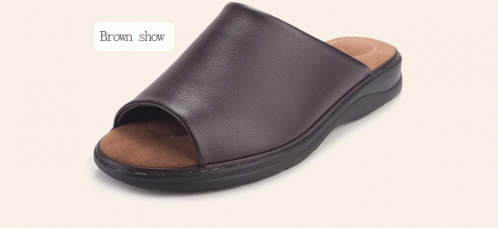 pansy comfort out-door slippers for man brown