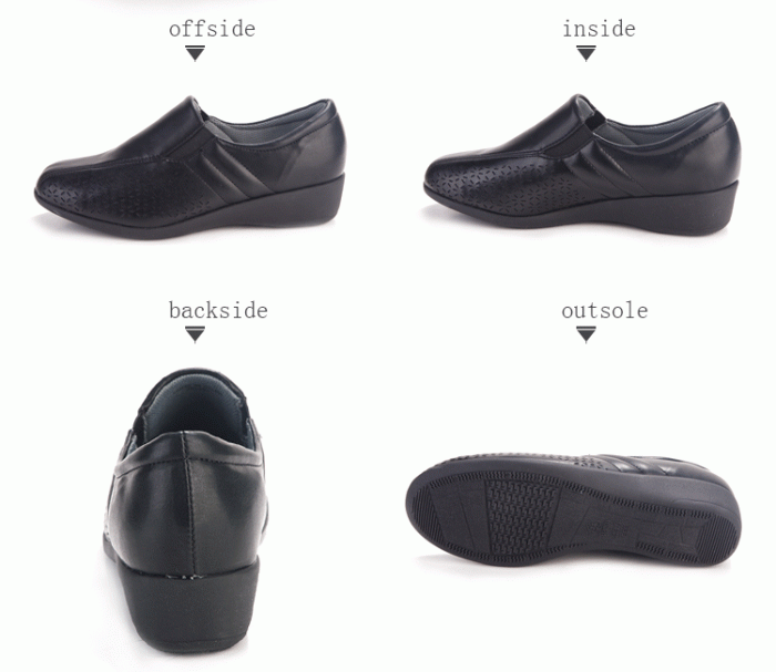 pansy comfort casual shoes black details