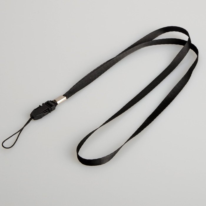 Black Electronic Cigarette Accessories Silicon Lanyards For Neck Strap