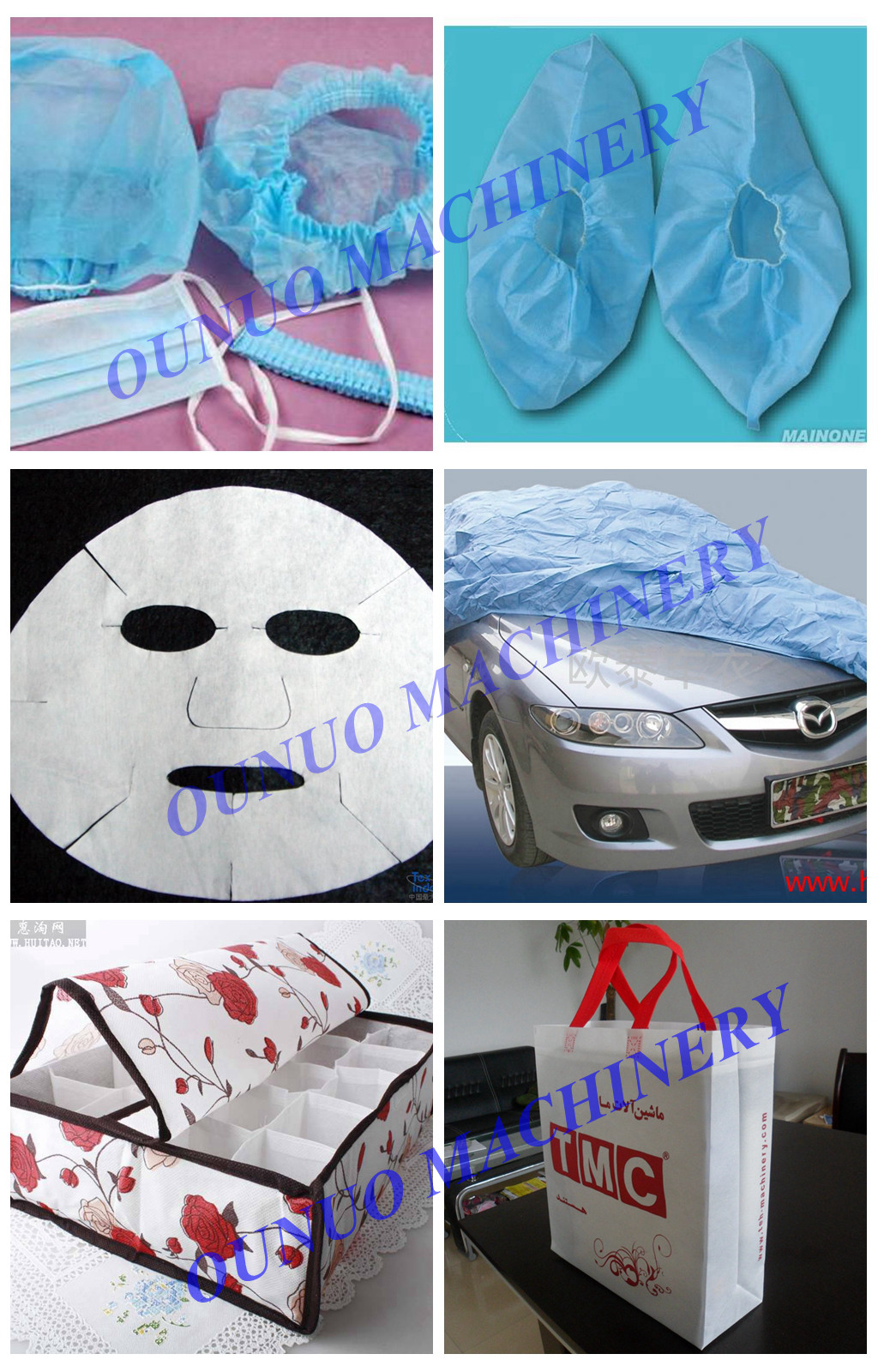 shopping / tote bag non woven fabric making machine , nonwoven machinery