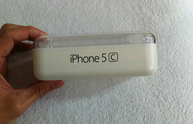 Iphone 5C Mobile Phone Packaging White / Black With Paper Customized