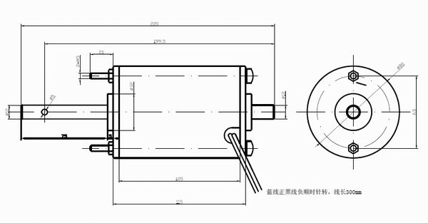 12V /24V Brush DC Motor For Automatic Door , High Torque , 1000 - 6000RPM Low Noise