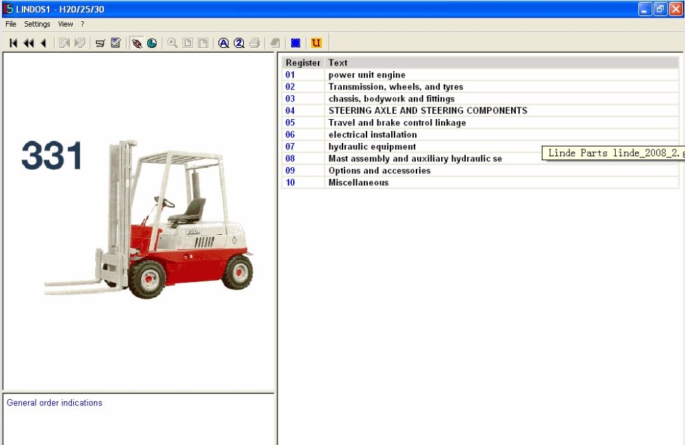 Forklift Diagnostic Tools , Linde Fork Lift Truck Expert 2012 Wiring Diagrams