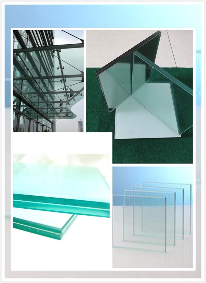 High Safety Laminated Tempered Glass Colored For Window , Beveled Edge , 6+0.76+6mm