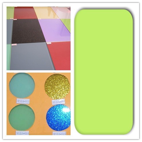 3mm-6mm Flashing Painted Glass Panels , Tempered Glass Table Top , Heat-Resistant