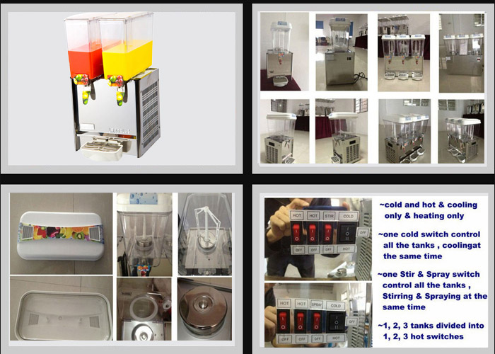 9LX2 310W Cold Drink Dispenser With High Capacity For Hot Drinks / Cold Drinks