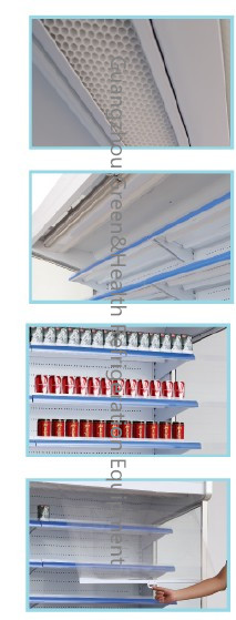 Adjustable Multideck Open Commercial Chiller , Beverage Drinks Coolers For Store