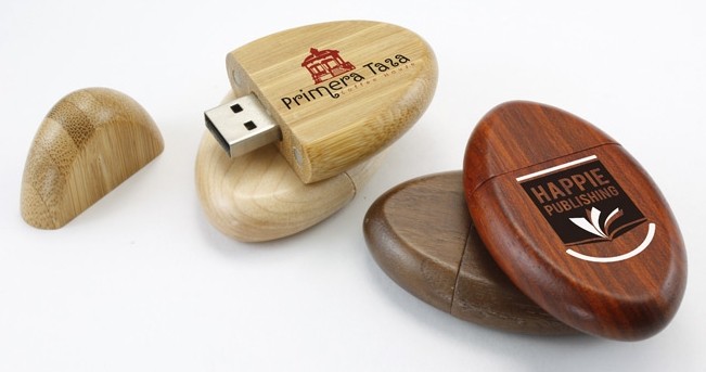 Custom 128M 256M 512M storage Wooden USB Flash Drive Disks , Pen Drive Wooden Laser Logo Printing