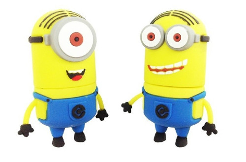 PVC 1GB 4GB Minions Pendrive USB Flash Drive / 3D Cartoon Despicable Me Toy USB Gift