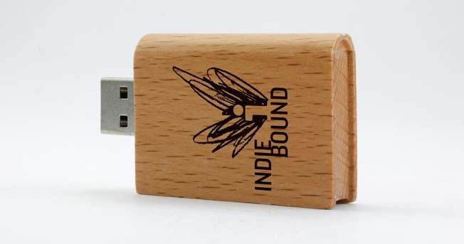 Security 4GB , 8GB , 32GB Book Wooden USB Flash Drives with High Data Transfer