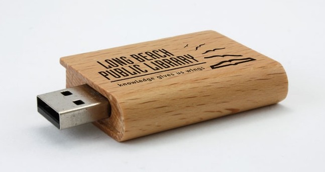 Security 4GB , 8GB , 32GB Book Wooden USB Flash Drives with High Data Transfer