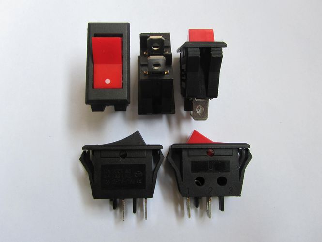 Boat Like Switch Mini Rocker Switch with Neon Lamp electric light switches KCD series