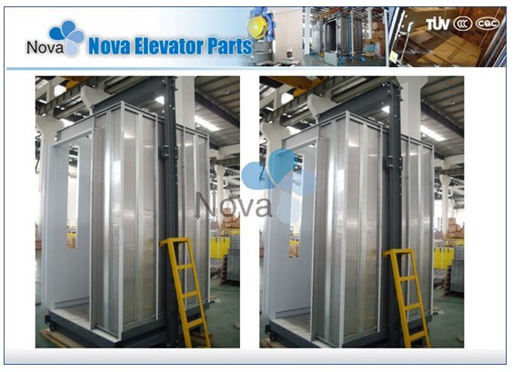630kg~1600kg,1.0~1.75m/s Customized Elevators Components Elevator Cabins for Machine Room Lifts