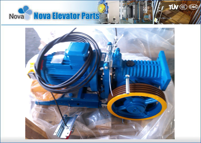 NV41G-F110 AC1 Elevator Geared  Traction Machine , Lift Traction Machine Motor