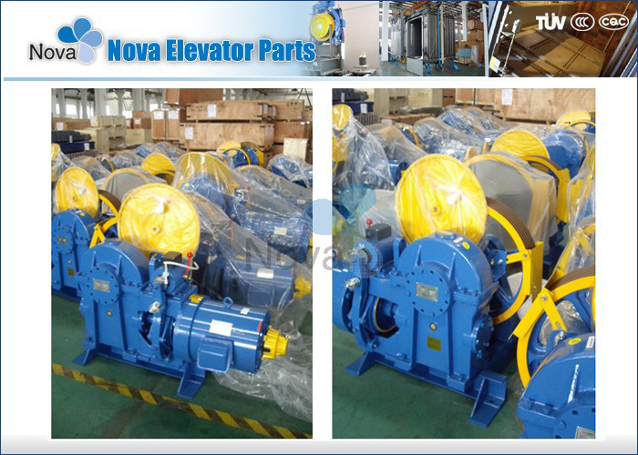 NV41G-F110 AC1 Elevator Geared  Traction Machine , Lift Traction Machine Motor