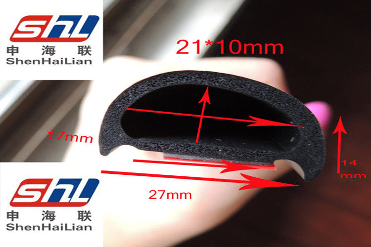 Black AntiImpact Car Door Seal Custom With 3m Adhesive Back  70 Durometer