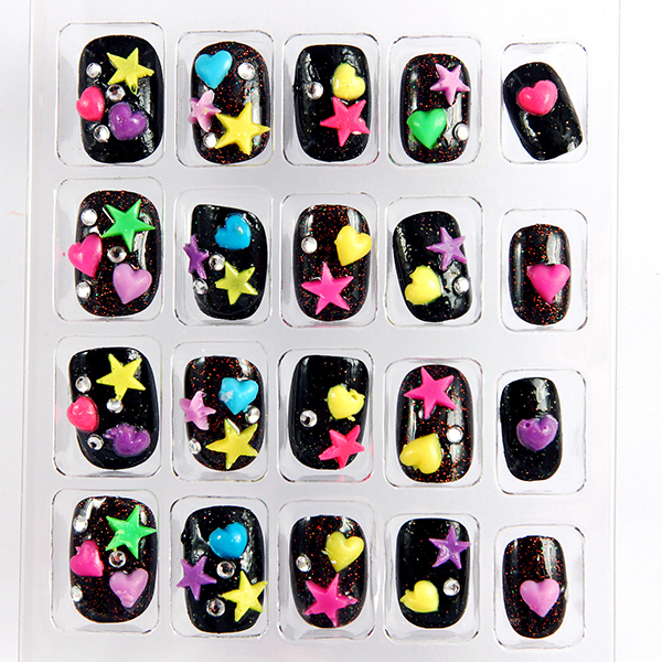 3D Artificial Acrylic Fake Nails for wedding , False Nail Art Tips