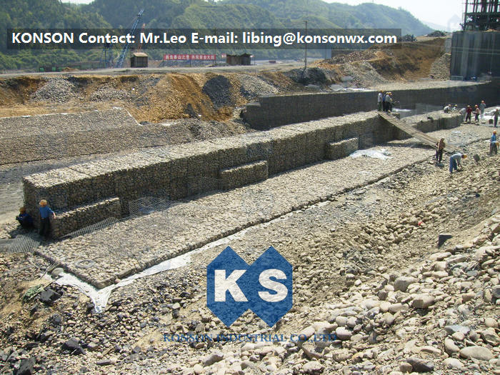 Customized Heavy Galvanized Gabion Boxes And Mattress For Protection Project