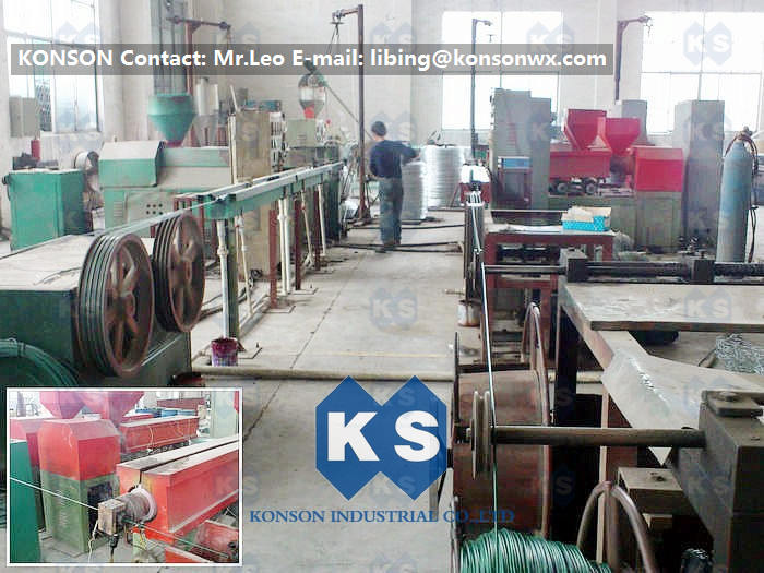 Customized PVC Coating Machine Line Hexagonal Wire Netting Coated PVC PE Production Line