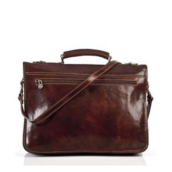 Italian Oil Vintage Durable Mens Leather Briefcase Bag For Doctor Working