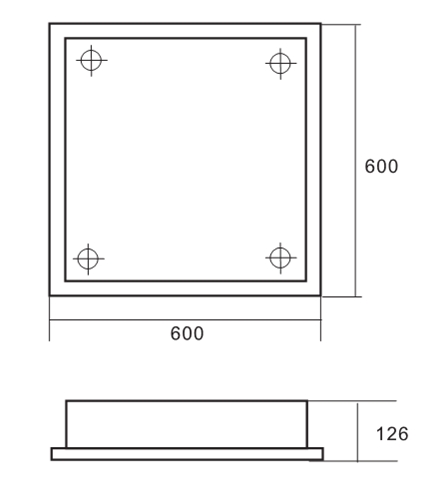 100Watt Ra85 LVD Induction Ceiling Lights Everlast For Department Store