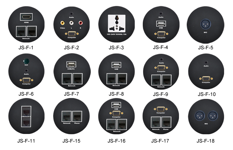 Multimedia Wall Plate Hotel Socket ,  GB Power Plugs AV Connection Box