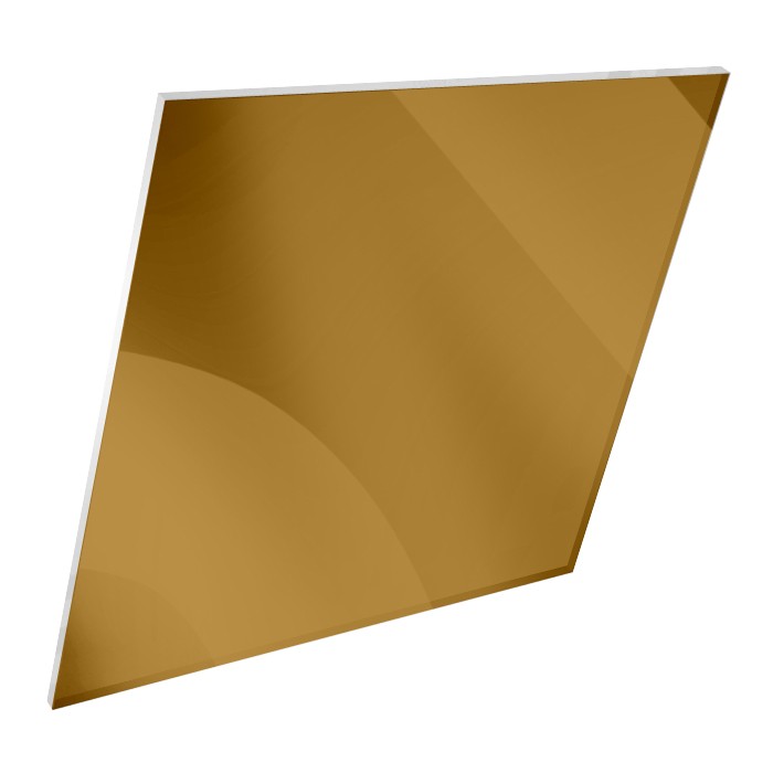 Polished surface Golden Mirror Acrylic Sheet 2mm ,  Plexiglass mirror sheet