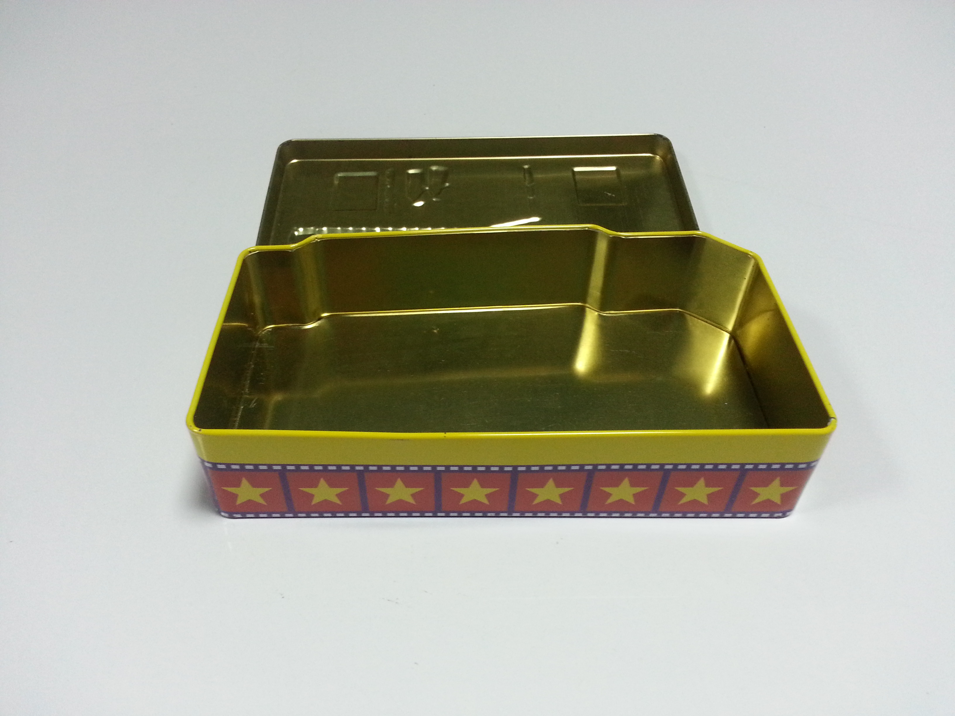 Printed Customized Metal Chocolate Tin Box For Nestle Brand , Thickness 0.23mm