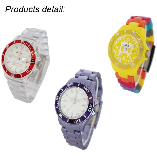 Plastic Bands Girls Wirst Watches Customize Analog Watch 3 ATM Waterproof