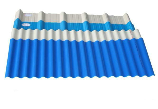 PVC Foamed Roofing Sheet Extruding Machine , Trapezoidal Plastic Tile Roll Forming Line