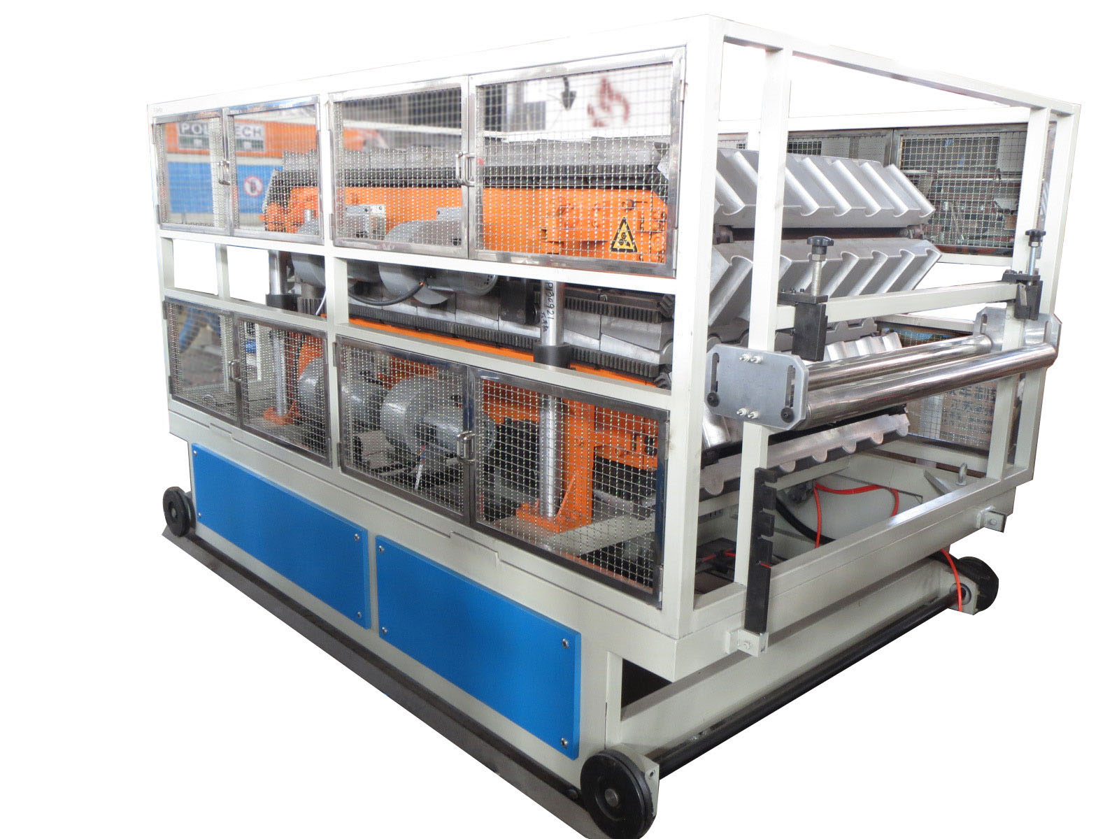 Custom Polycarbonate Roofing Sheet Making Machine / Double Screw Extruder for Plastic Glazed Tiles