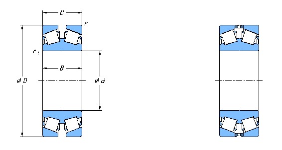 Taper Double row Seal Rolling Mill Bearings for industrial section mill