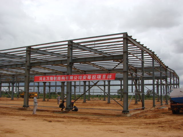 Light Steel Prefabricated Steel Buildings For Factory , Workshop