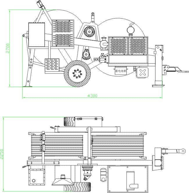 Hydraulic Tensioner For Electric Stringing Equipment with OPGW / ADSS Conductor 9 Ton 2 x 45kN