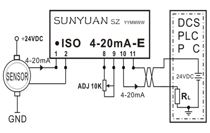 High Precision 4-20ma Isolator 2 wire Series Loop Conditioner IC