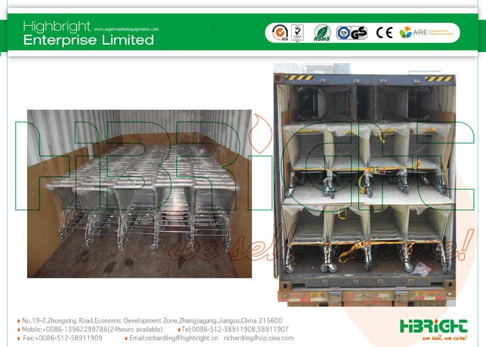 Supermarket Children Shopping Trolleys Series HBE-A-K With High Strength Bearing