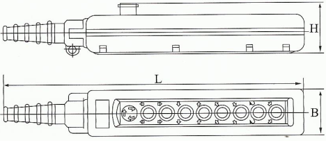 Industrial Remote Controls for Overhead Crane, Single Speed