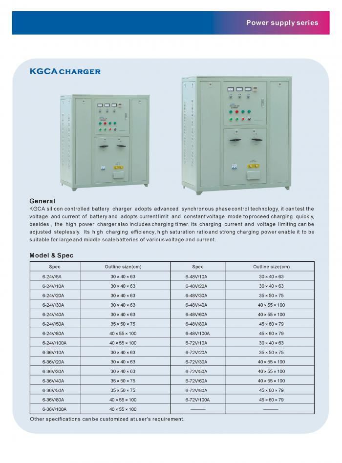 silicon lead acid controlled battery charger