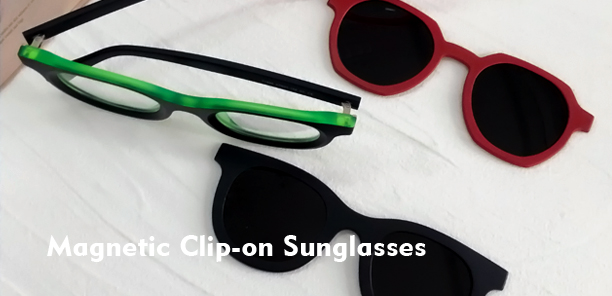 Gafas de sol con clip magnética
