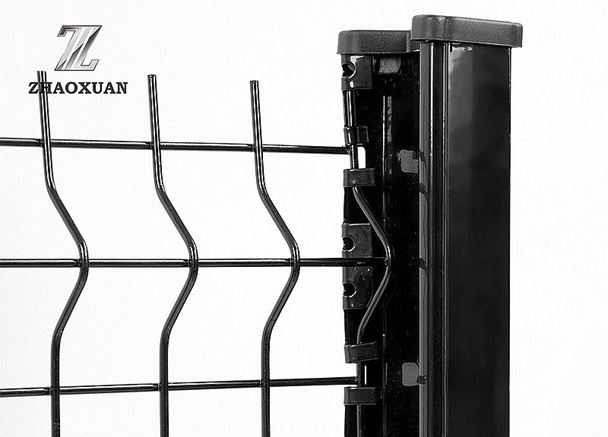 Fence a rete filo curva 3D