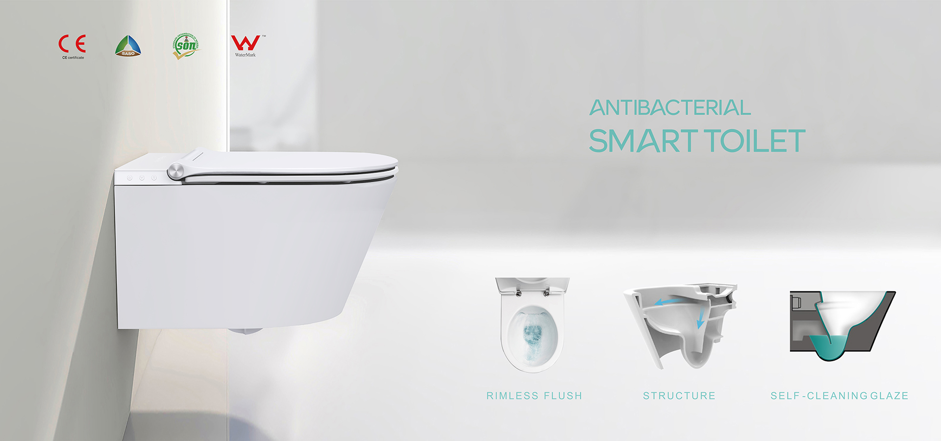 Wall Hung Automatic Toilet