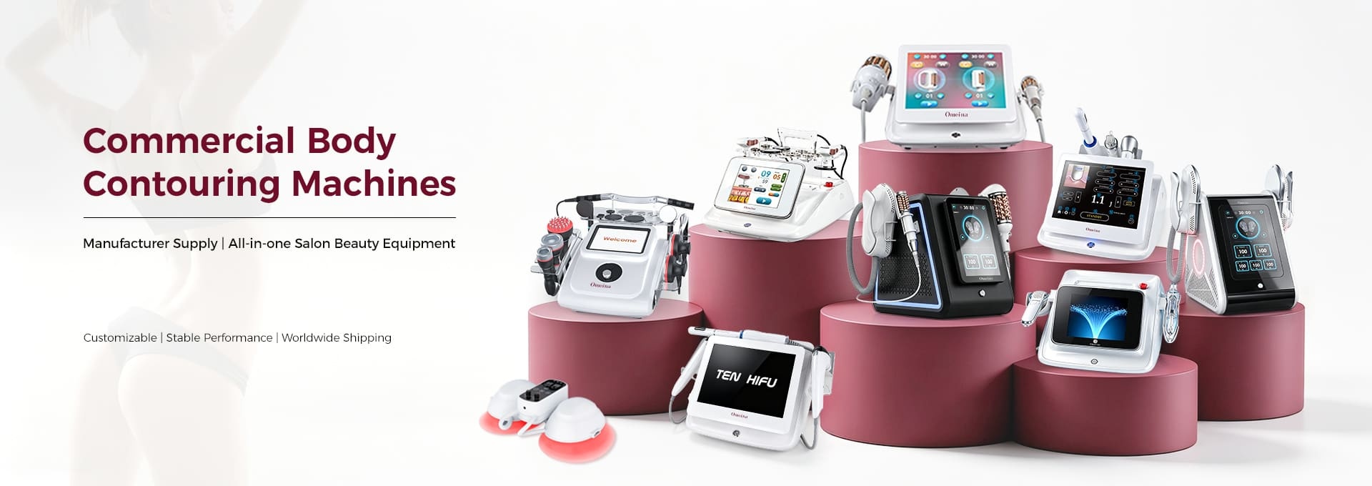 Omeina beauty equipment banner