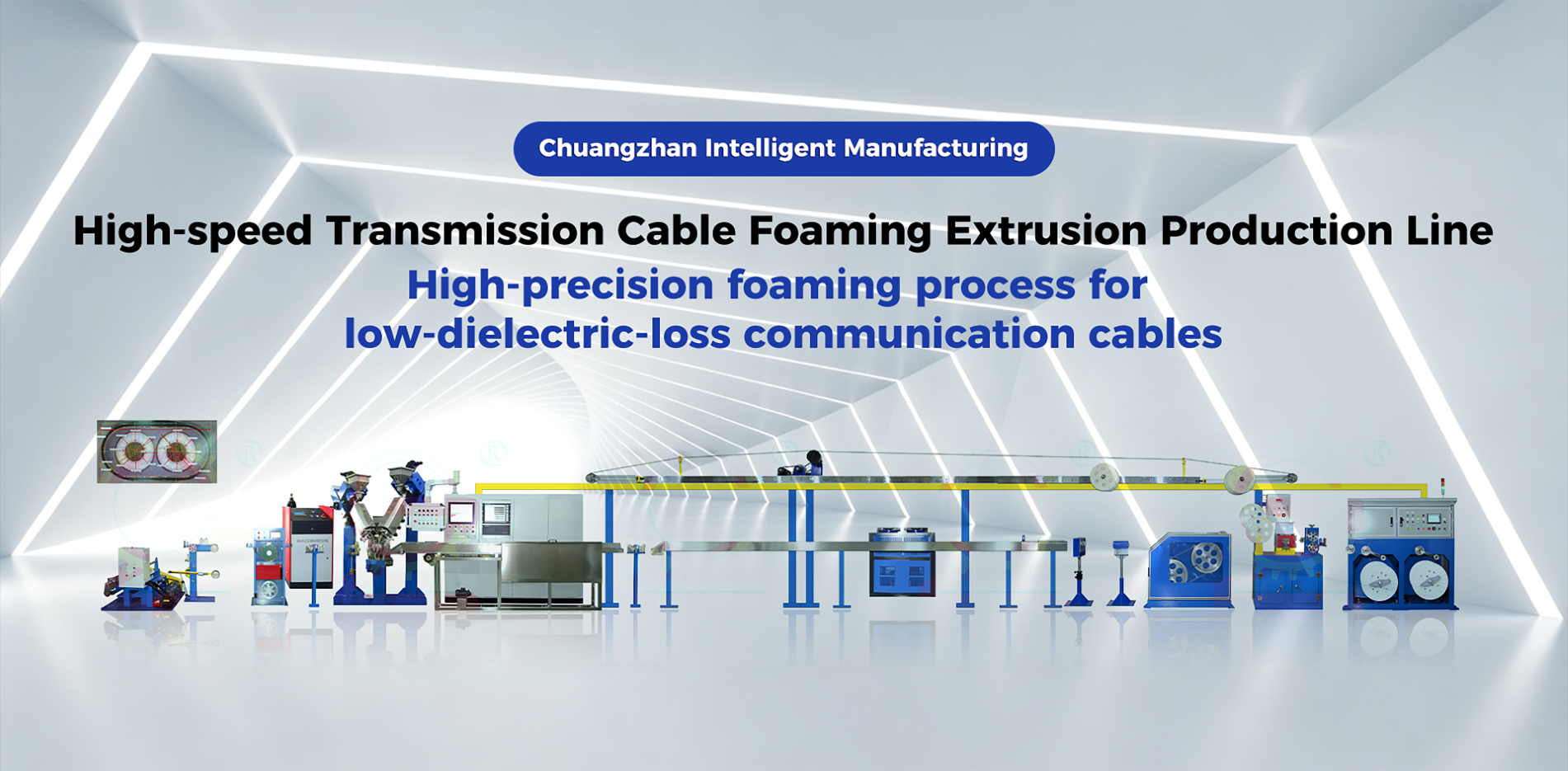 High-speed automotive cable extruder