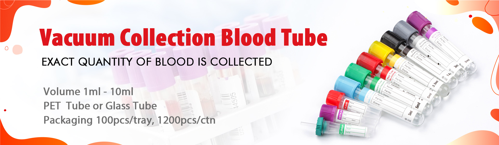 4 Vacuum Blood Collection Tube