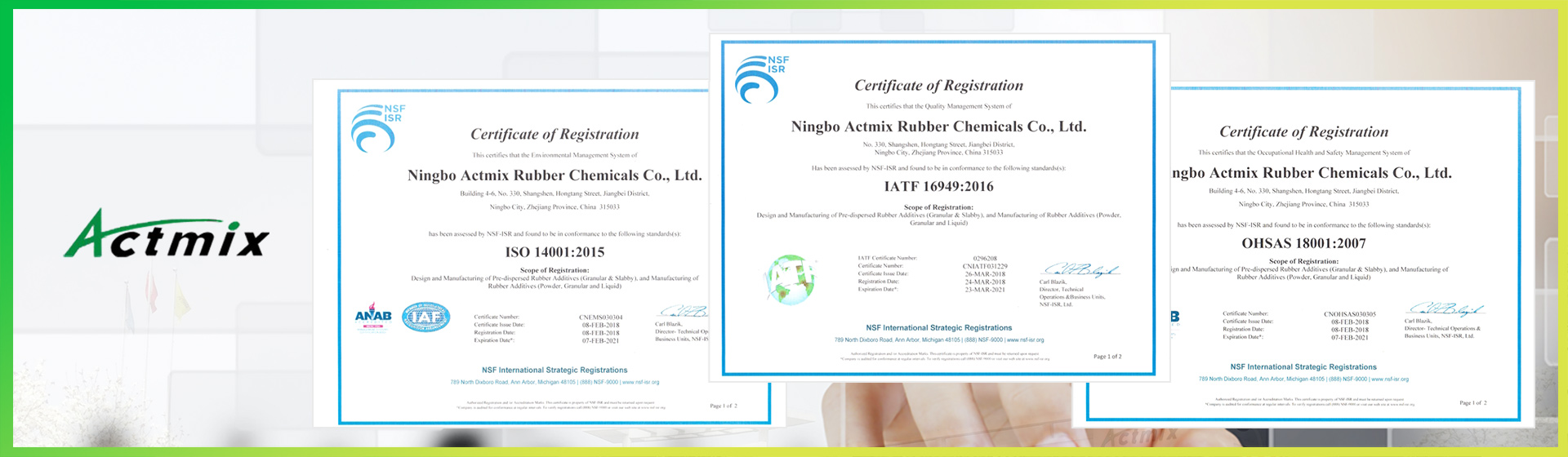 Ningbo Actmix Rubber Chemicals Co., Ltd.