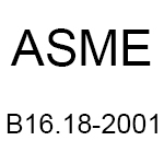 ASME B16.18-2001 Cast Copper Alloy Solder Joint