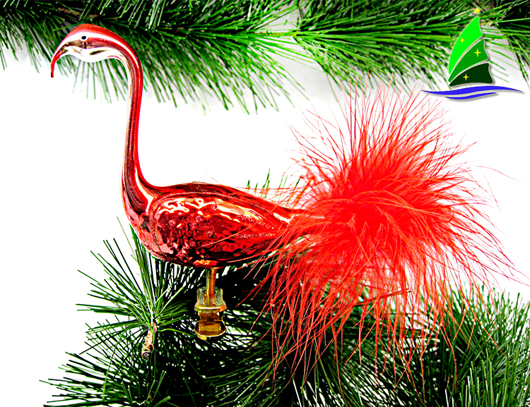 Figurines grandes de vidro do flamingo Glass Big Flamingo Figurines