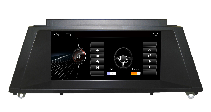 Hla Car One DIN DVD Player for BMW X5 BMW X6 Radio GPS Navigation Aux Video Bt Phone Book MP5/SD/USB Reversing Tracks