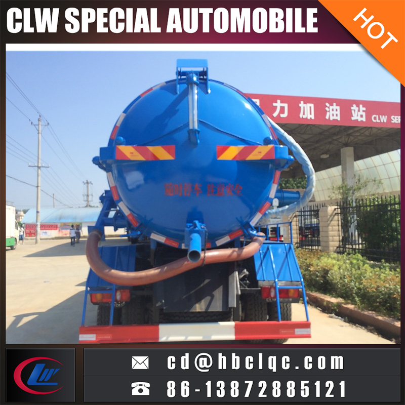 4X2 8000L 10000L Vacuum Tank Vehicle Sewer Sucking Tank Truck