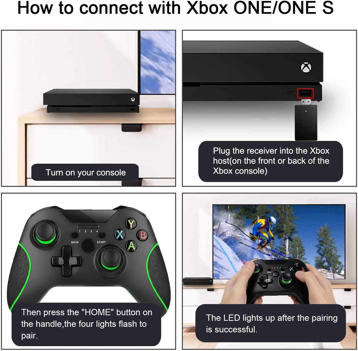 Wireless Game Controller 2.4GHZ For Xbox One Console Wireless Game Controller 2.4GHZ For Xbox One Console